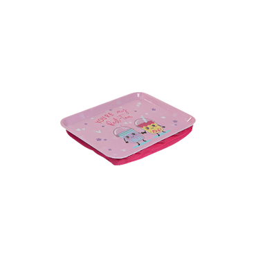 Scribble Pop Shop Kids Lap Tray - Foodie Design with Cushioned Base for Snacks and Crafts